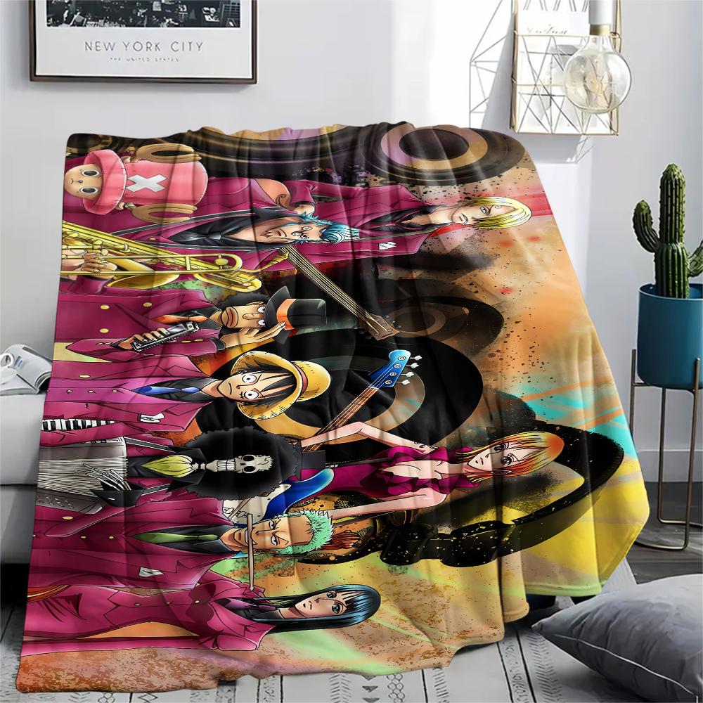 Coperta in Flanella con Stampa Personaggio One Piece, Alta qualità Confortevole per Tutte le Stagioni, Arredamento per la Casa, Calore e Comfort, Perfetta per Regali di Natale