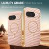For Google Pixel 10 Phone Case Carbon Fiber Textured Electroplated TPU Back Cover