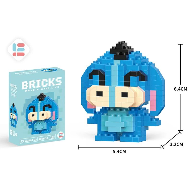 Stitch Building Blocks Anime Kawaii Cartoon mini Action Children's Figures Blocks Bricks Assemble DIY Toys Gift for Kids
