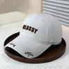 Fashion Hat New Light Color English Alphabet Soft Top Cap Brim Embroidery Versatile Casual Japanese Baseball Cap Spring Summer