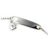 Altesse [M5006] - Silver 'Bambino' Flower Bracelet (rhodium-plated)