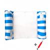 Inflatable Stripe Mesh Floating Bed - Foldable Seaside Lounger