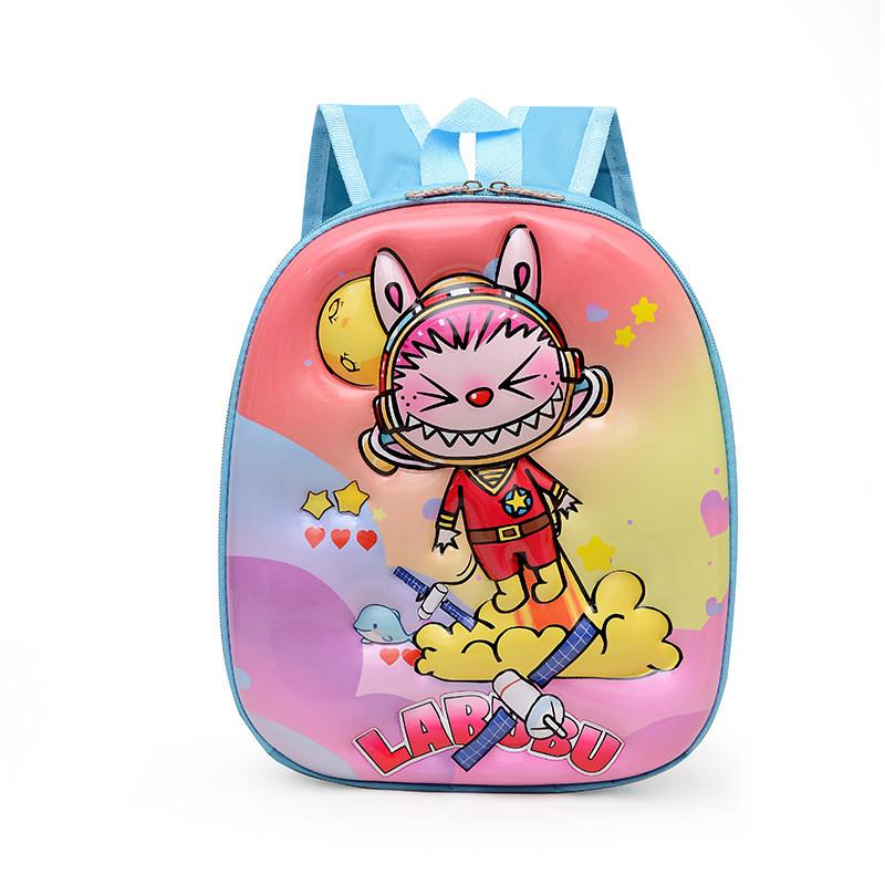

Cute And Stylish 3d Hard Shell Kids Backpack Ideal For School With Fun Cartoon Design Blue Two