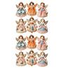 12pcs Colorful Design Christmas Hanging Wooden Xmas Decor Sweet Girl-Shaped Pendant  New Year Gift