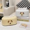 Cute Cartoon Tissue Box Household Living Room Bathroom Creative Spring Lifting Paper Box Car Ornament Paper Box