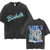 Karol G Bichota Music Album Washed T Shirt Hip Hop Fashion Men Women Cotton Retro Short Sleeve Loose Summer Tees