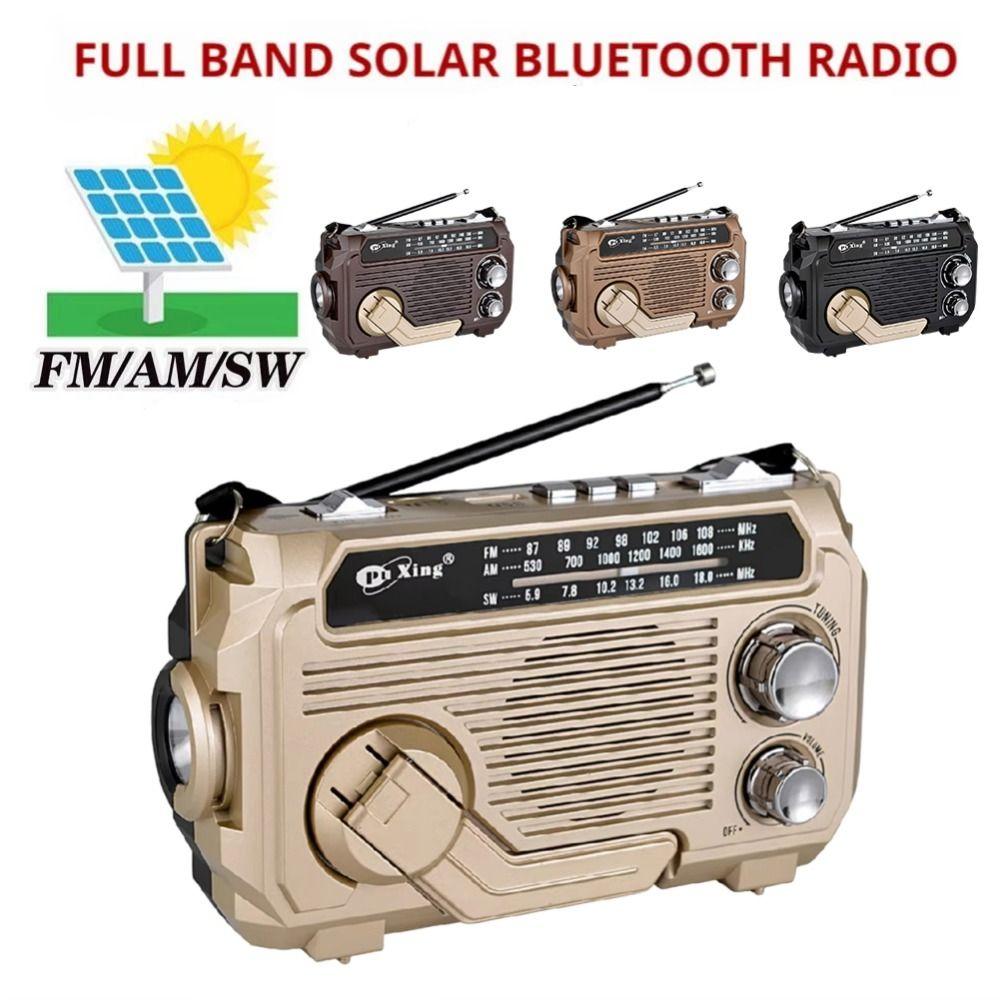 Hand Crank Charging Portable FM Radio High Sensitivity Bluetooth Speaker  Emergency Preparedness