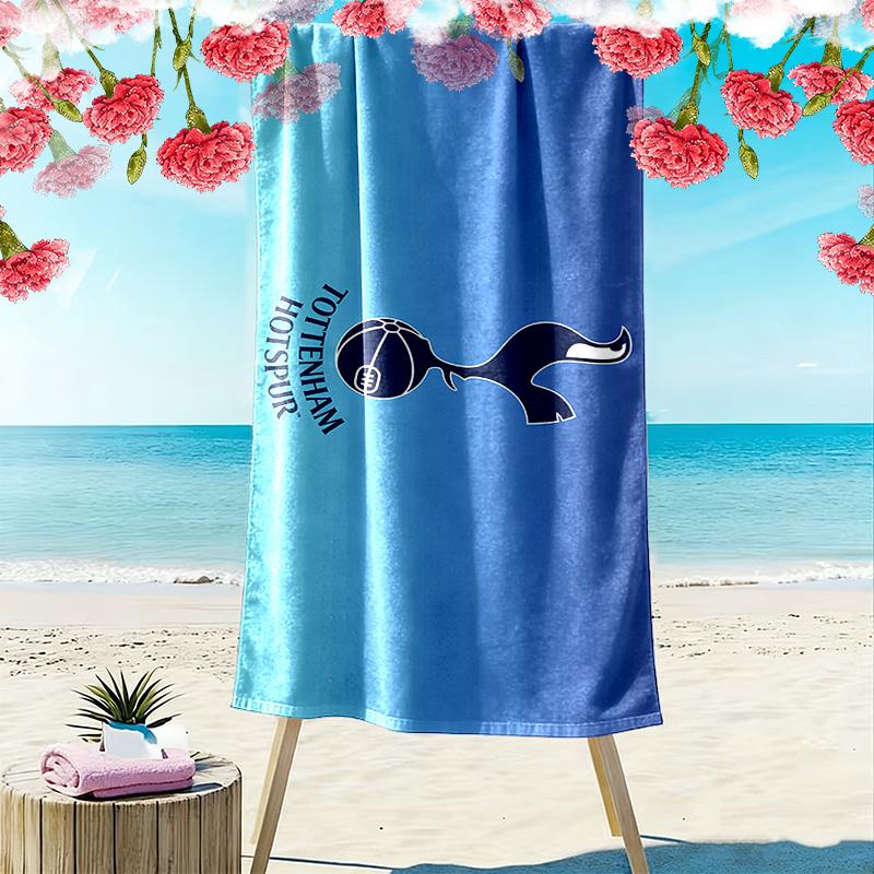 TOTTENHAM Print Beach Towel, Large Soft Quick Dry Towel for Beach Camping Swimming