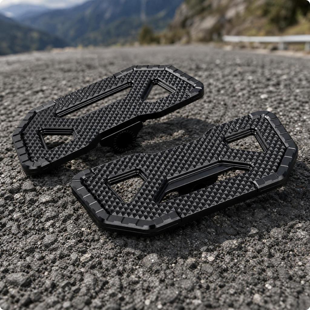 Compatible Luxury Tourer GL1800 Front Footboard Wide Driver Pair