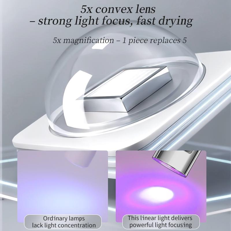 1Pcs Mini On-Screen Display Handheld Nail Art Uv Lamp For Gel Nails, Mini Nail Light, Portable Led Nail Lamp