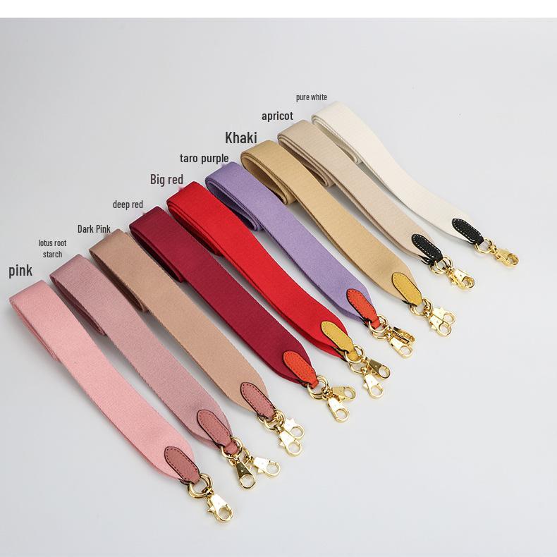 Evelyne Bucket Bag with Genuine Leather and Cotton Canvas Shoulder Strap