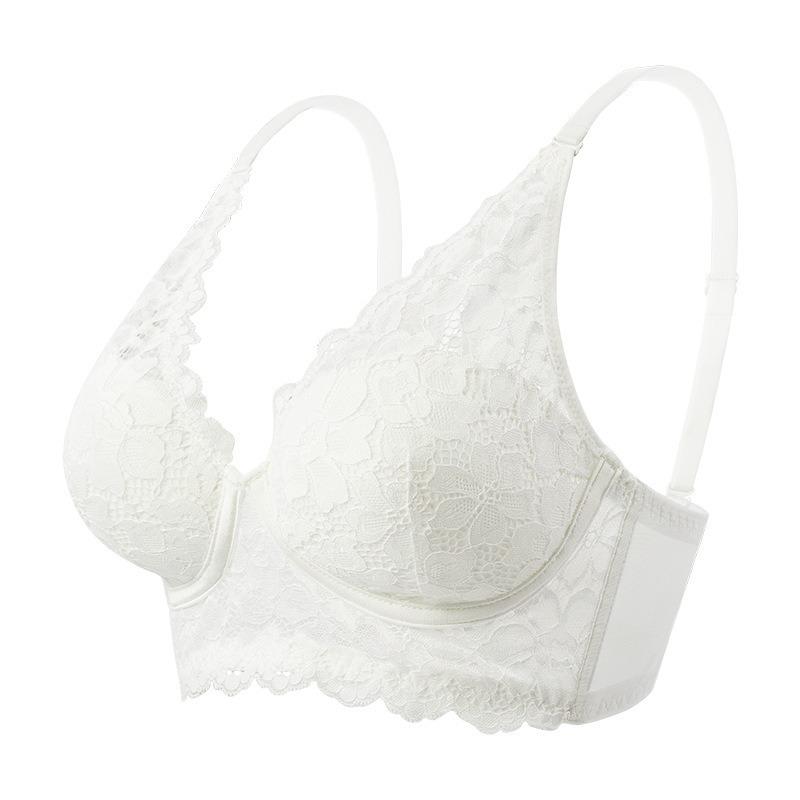 Women S Wireless Lace French Style Sexy Plus Size Bra
