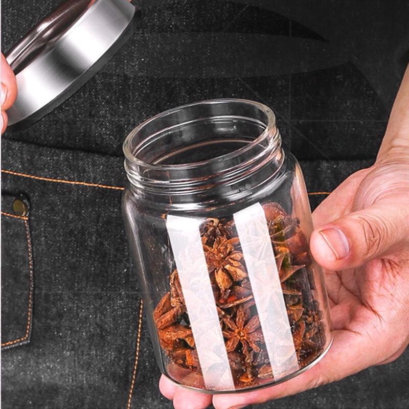 Ru Han Borosilicate Glass Seasoning Jars Set