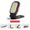 Lampă de lucru COB reîncărcabilă prin USB, lanternă LED portabilă, lanternă de camping rezistentă la apă, cu design cu magnet reglabil, cu afișaj de putere, lanternă multifuncțională