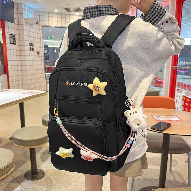 High Value Middle School Students Lightweight Schoolbag Female Junior High School Students Primary School Students High School Large Capacity Backpack