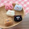 Cartoon Plush Cat Brooch - Funny Expression Kitten Accessories for Bags, Shoes & Hats