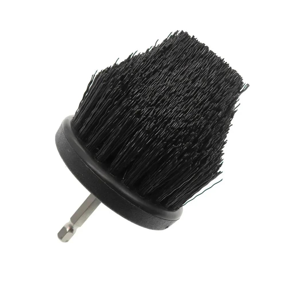 2.5 Inch Electric Cleaning Brush Wheel Brush Car Washing Connecting Rod Conical Detail Cleaning Tool For Furniture Kitchen