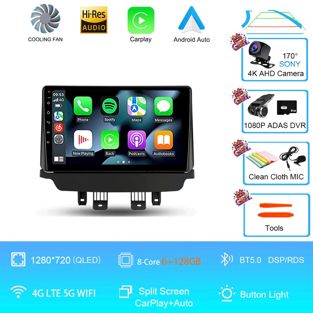 Car Radio Android 14 Auto For Mazda CX-3 CX3 Mazda 2 DK 2014 - 2021 Carplay Stereo Multimedia Player GPS Navigation 2din WIFI+4G