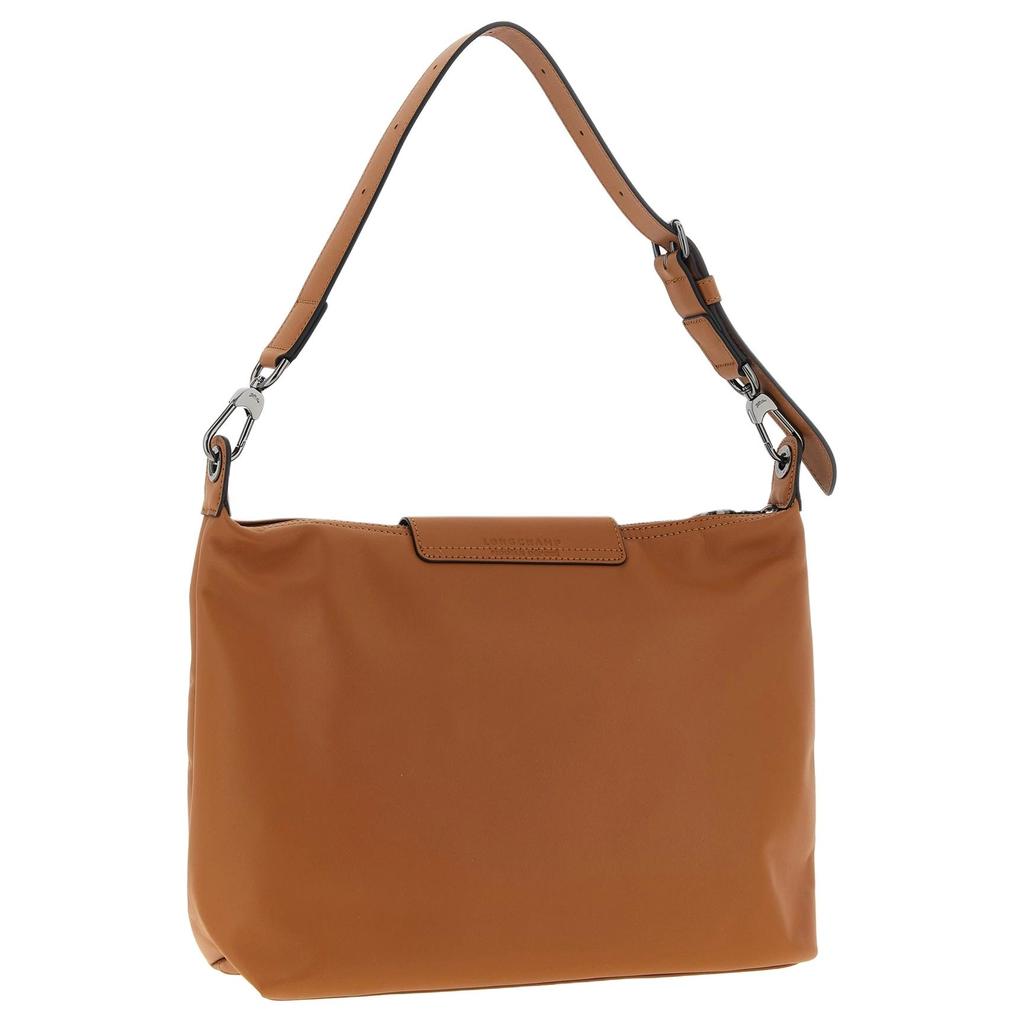 Longchamp Le Pliage Xtra Brand Logo Adjustable Detachable Leather Hobo Bag Women Shoulder Bag Brown 10189987M19