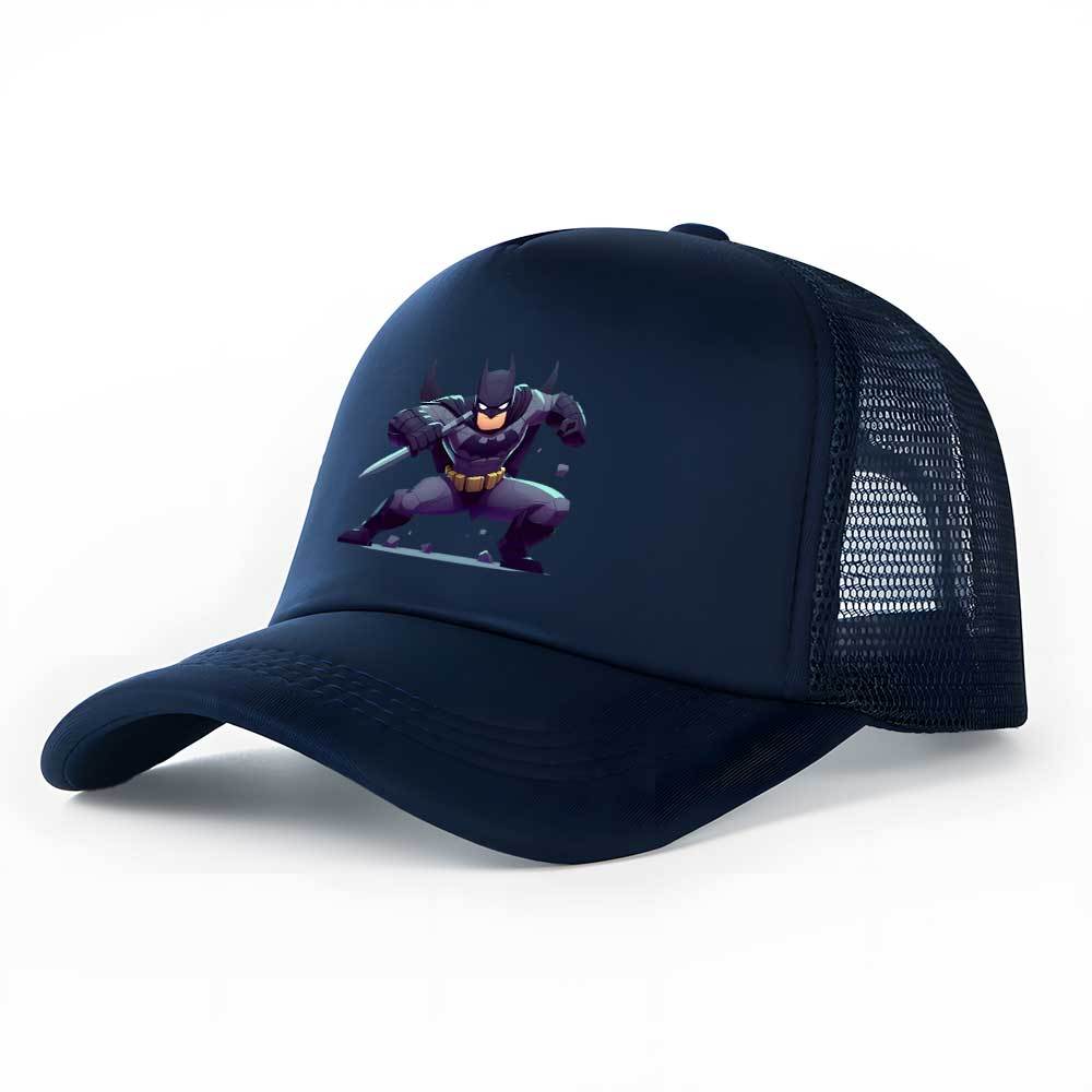 pc BatUnisex Adjustable Snapback Baseball Cap with Cartoon print  Lightweight Breathable Mesh Back  Polyester for Outdoor Sp