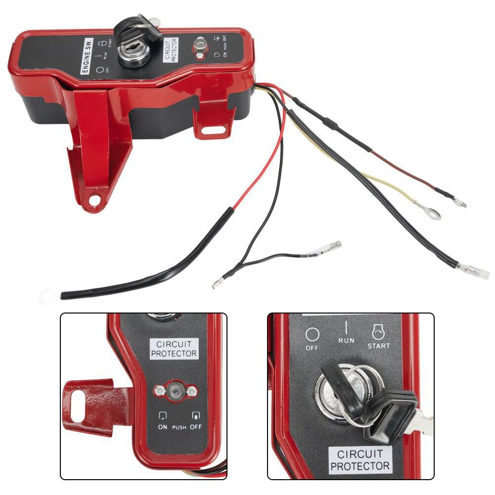 Schalter & Bedienelemente Elektrischer Zündschalter Mit 2 Schlüsseln Panel Für GX390 Für GX200 Motoren Generator Pumpe