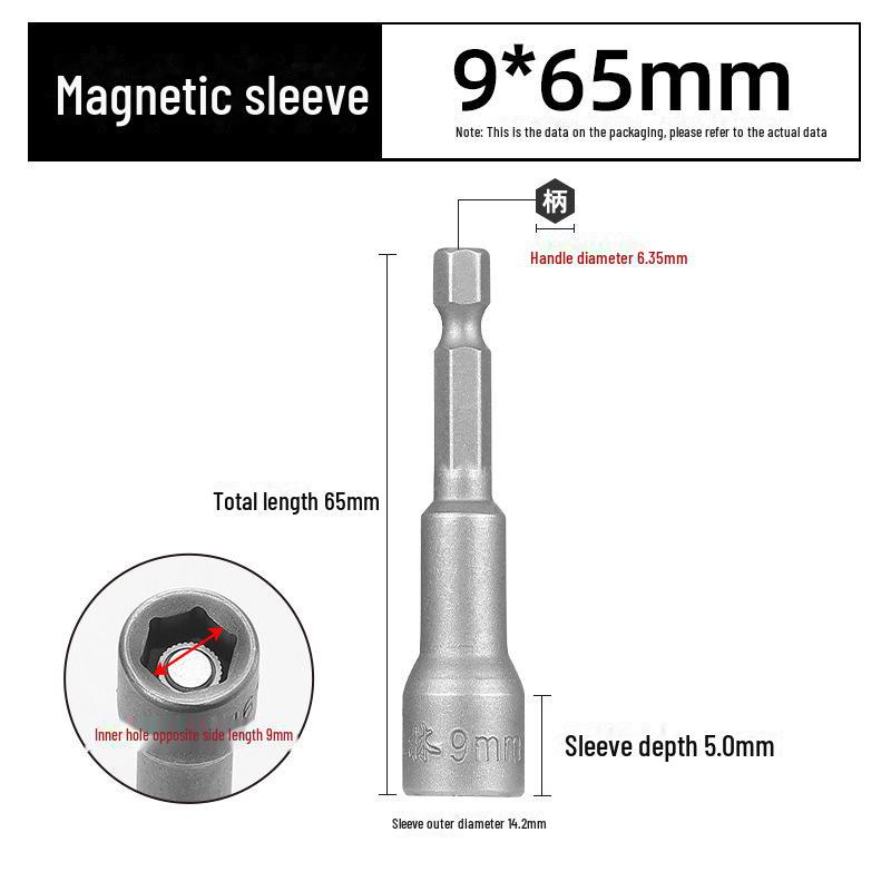 Green Forest Magnetic Hex Socket No. 6 for Electric Screwdriver & Hand Drill