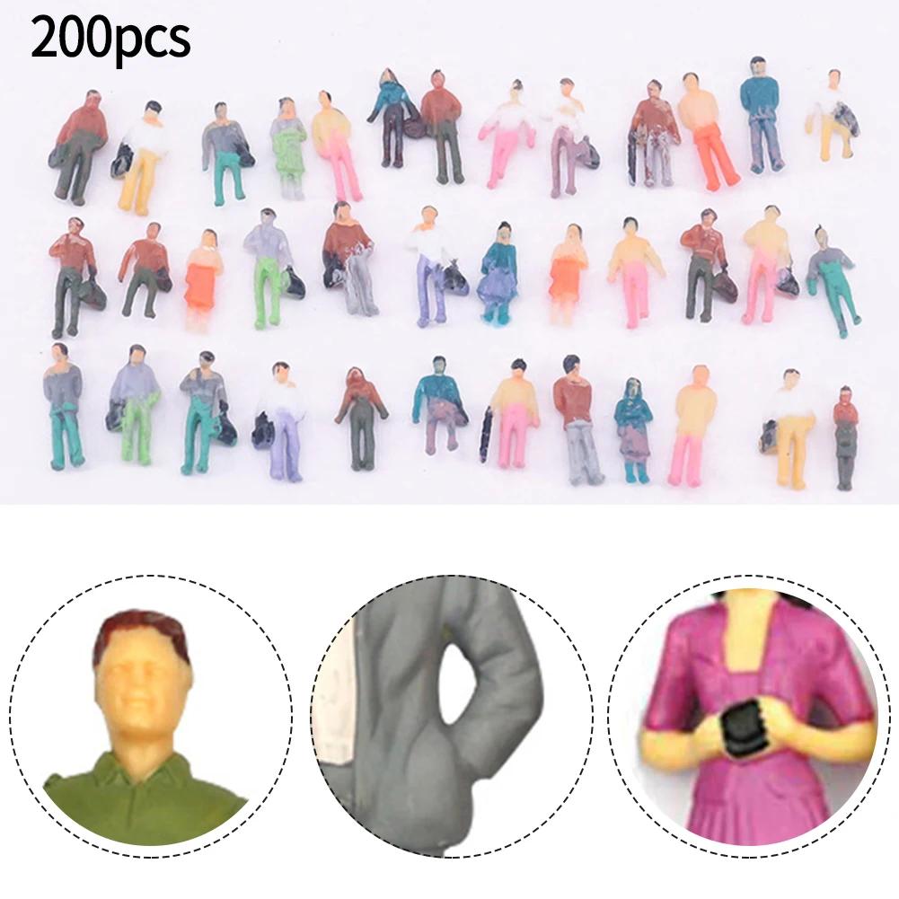Model Figures Model People Standing And Sitting Model People Painted Figures Versatile 12-19mm 1:87 H0 Beautiful