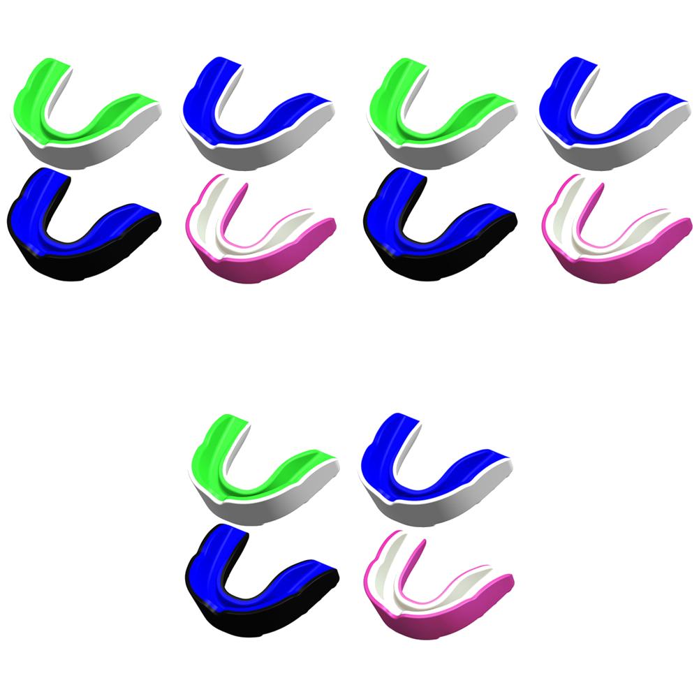 4-12Pcs Fighting Training Mouth Guard Boxing Gum Shield Adult Junior Mouthguard Football Wrestling Boxing Teeth Protection