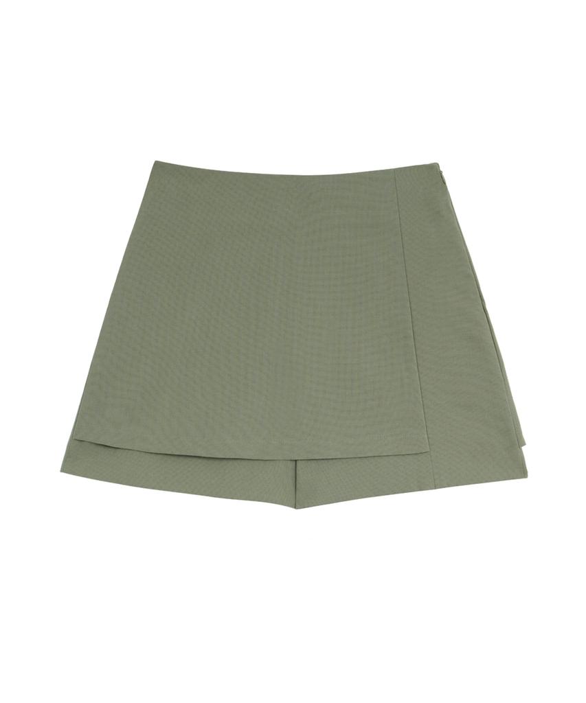 HYEYEONG KIM Wrap Shorts-Khaki