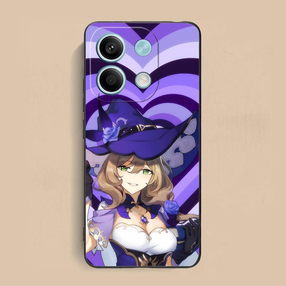 Game GI Lisa Mobile Phone Case for Xiaomi Redmi 15 14 13 12 A5 3 2 1 C Plus 4G 5G Colorful Printing Cover Cover Luxury Pretty