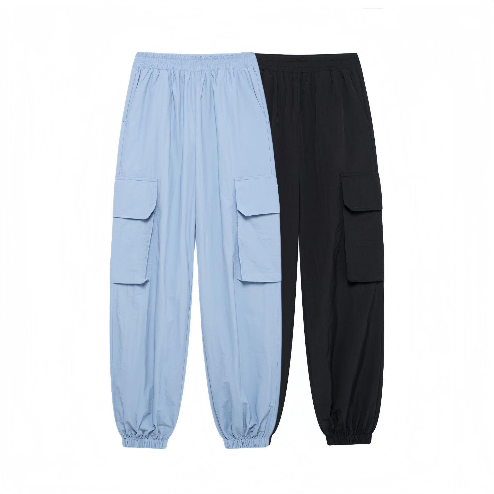 

2025 Spring Women s Ankle-Tie Straight-Leg Sports Pants Large
