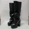 Fashion New Candy Colored Super High Heels Double Water Platform Knee High Boots Sexy Spicy Girls Nightclub Pole Dance Women's Boots 43