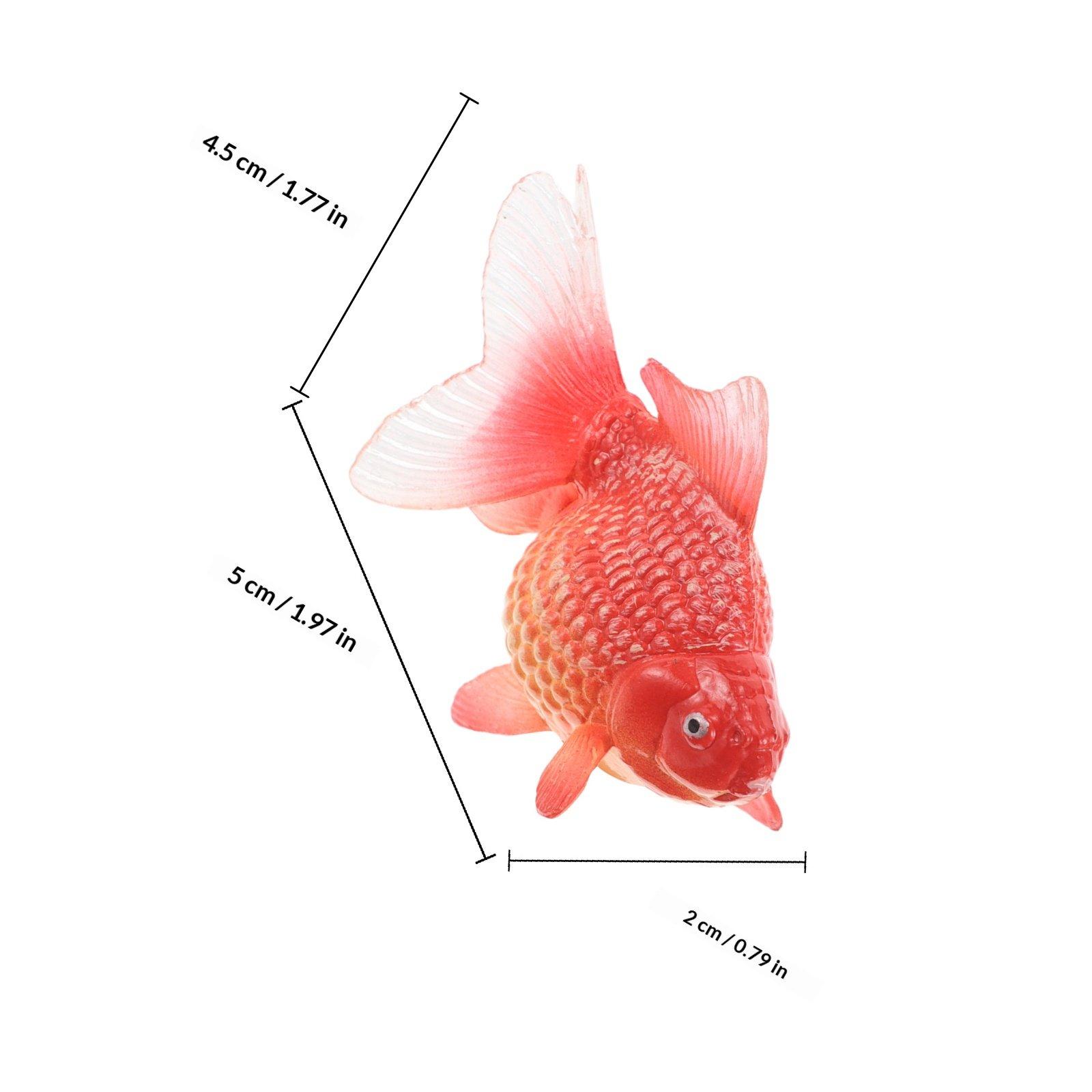 

Artificial Aquarium Realistic Plastic Goldfish Simulation Floating Moving Fish Ornament Decoration Fish Tank Aquarium красный