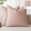 Decorative Linen Pillow Covers Natural Boho Farmhouse Neutral Christmas Couch Throw Pillows for Bed Pack of 2 Accent Pillowcase