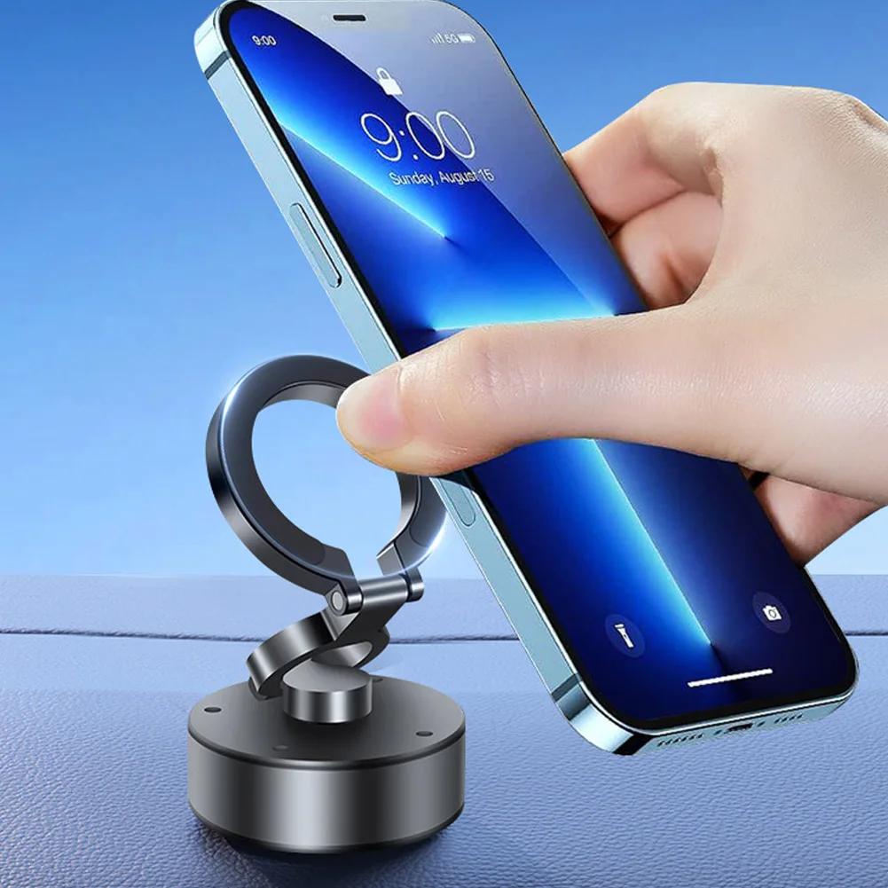 Magnetic Car Phone Holder Car Phone Bracket Tri-fold Foldable Phone Stand Hands Free Smartphone Support for Smartphone