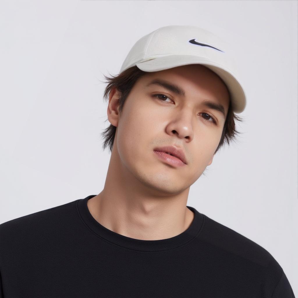 Men's Nike Polyester Baseball Caps Unisex Ecru