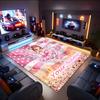 1PC Custom Name American Ballerina Dreams Theme Floor Mat Ideal for Living Room, Game Rooms, Office, Bedroom,Floor Mat Playful Design