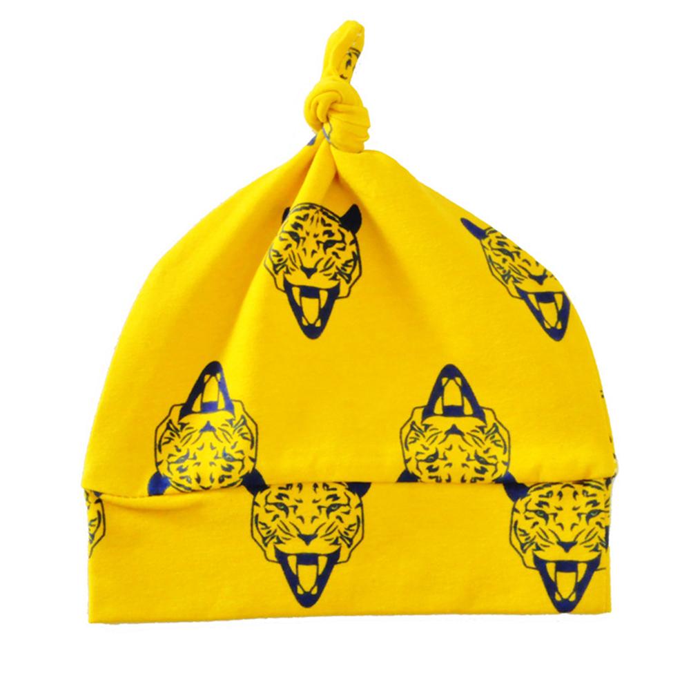 Print Knitted Beanie Cap Cartoon Animal Cotton Hat Children Unisex Spring/Autumn