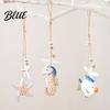 Decorative Nautical Theme Piece Mediterranean Wall Hanging Decor Handcrafted Wooden Ocean Style Ornaments Pendants with Coastal Interior Decoration