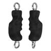 1 Pair Fitness Handle Grips TPE Wrapped 300kg Bearing Short Workout Handles for Home Gym