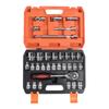 32 Pieces Set 1 2 Inch Drive Sockets Metric 6 Point 12 Point Socket CrV Ratchet Wrench Extension Bar Tool Kit