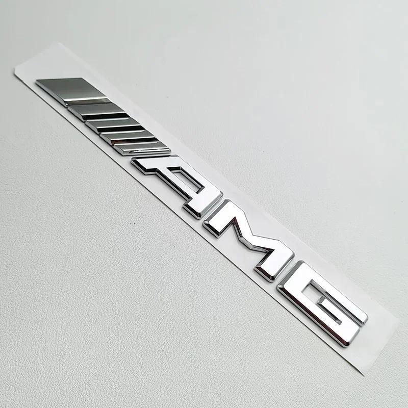 3D ABS Black Logo AMG Emblem Letters Car Trunk Badge For Mercedes Benz W204 W205 W176 W177 W212 W213 AMG Sticker Accessories EE18