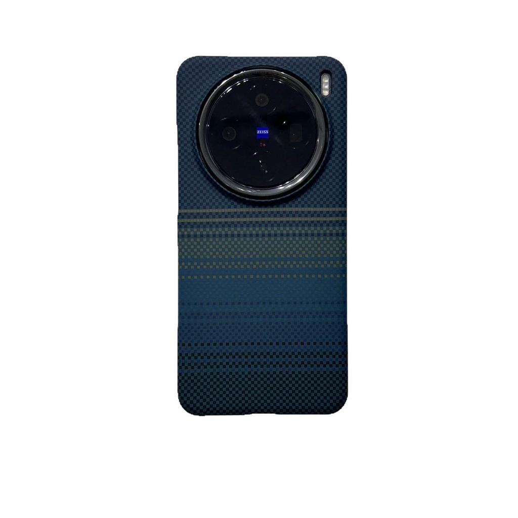 Applicable VIVOX111promini Carbon Fiber Textured Magnetic Mobile Phone Case X111 Half Pack Frosted PC Protective Case