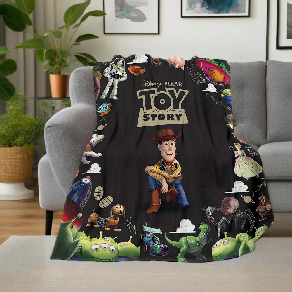 1pc, Disney Toy Story Blanket Seasonal Throw for All Seasons, Living Room, Travel, Camping, Car Blankets