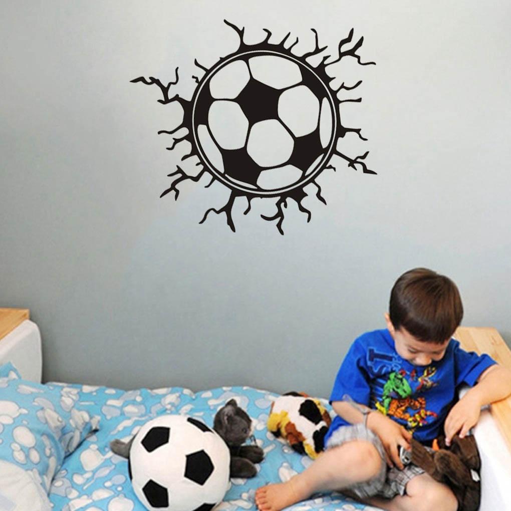 Wallpaper Soccer Wall Sticker Room Decorations PVC Poster Children Ornaments Kids Mural Living Room Stickers Decals