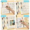 20Pcs 5Hole Loose-Leaf Binder Ring Notebook Spring Spiral Rings Binder Strip Buckle Clip Binding Clip School Supplies Stationery