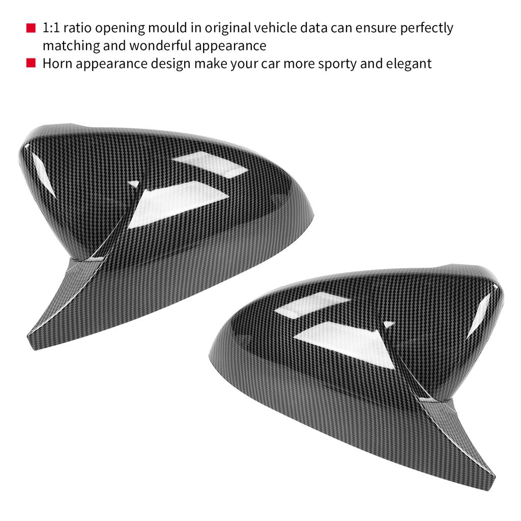 Pair Rearview Mirror Cover    or Housing Horn   Fit for MK7CelsiusMK7.5 GTD R 2013-2020