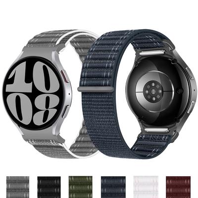 No Gaps Strap For Samsung Galaxy Watch 7 6 5 4 44mm 40mm/5 Pro Bracelet Correa Galaxy Watch6 Watch4 Classic 47 Nylon Loop Band