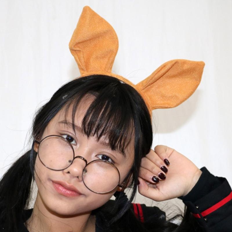 Kangaroos Costume Set Kangaroos Ear Headbands Tail Snout Glove Animal Cosplays Costume for Halloween Christmas Party