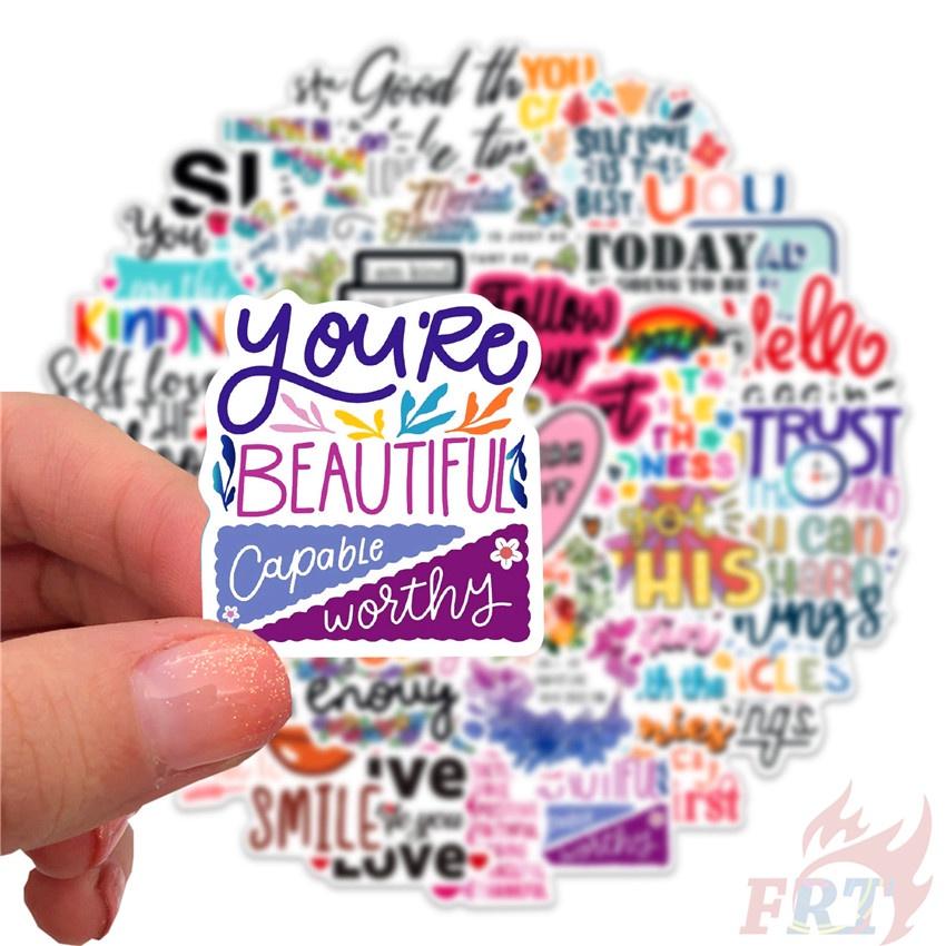 50 szt./zestaw Naklejki z serii Healing Slang 01 DIY Moda Wodoodporne Naklejki Doodle